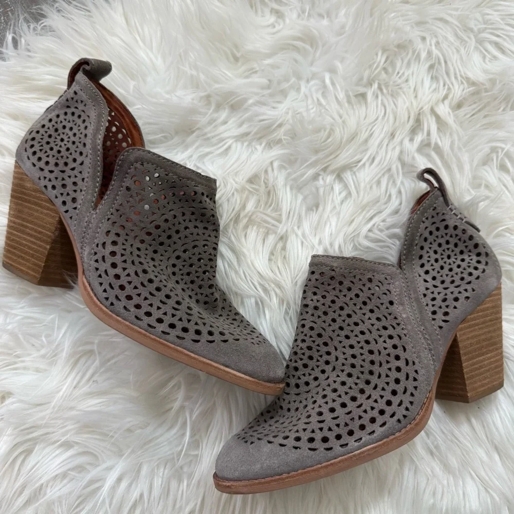 Jeffrey Campbell // Rosalie Cutout Suede Bootie